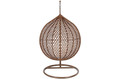 Hanging Cocoon Chair BALI LUX, in-/outdoor, brown