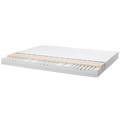 MALM Bed frame with mattress, white/Åbygda medium firm, 160x200 cm