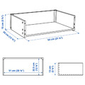 BESTÅ Drawer frame, dark grey, 60x15x40 cm