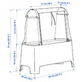 ASPAREN Plant set, outdoor green/transparent white, 89x38x91 cm