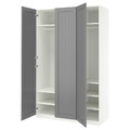 PAX / GULLABERG Wardrobe combination, white/grey, 150x60x236 cm