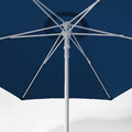 HÖGÖN / IGGÖN Parasol with base, dark blue/dark grey, 270 cm