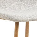 Dining Chair Celia, light grey/natural
