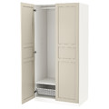 PAX / FLISBERGET Wardrobe, white/light beige, 100x60x201 cm