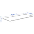 EKBACKEN Worktop, black/laminate, 186x2.8 cm