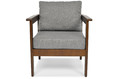Outdoor Armchair BELLA, brown/graphite