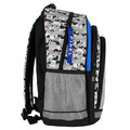 School Backpack Pixel, grey