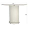 Table Elia 100cm, round, white