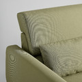 SLATORP 2-seat sofa, Vissle yellow-green
