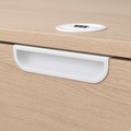 GALANT Drawer unit, white stained oak effect, 80x80 cm