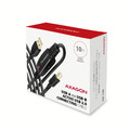 AXAGON USB Cable ADR-210B USB 2.0 A-M -> B-M act 10m
