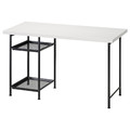 LAGKAPTEN / SPÄND Desk, white/black, 120x60 cm
