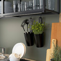 ENHET Wall fr w shelves, anthracite, 40x15x75 cm