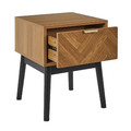 Bedside Table Nightstand Felix, natural