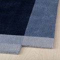 GNETGRÄS Rug, low pile, dark blue/handmade, 200x300 cm
