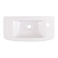 Ceramic Wall-Mounted Basin GoodHome Musi 50.5x24cm, white