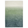 HOTELLRUM Rug, high pile, blue/green white, 160x230 cm