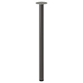 ANFALLARE / ADILS Desk, bamboo/dark grey, 140x65 cm