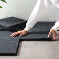 RUNNEN Floor decking, outdoor, textile dark grey, 0.81 m²