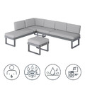 GoodHome Modular Garden Furniture Set Moorea 6-seat