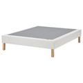 LYNGÖR Sprung mattress base with legs, white, 140x200 cm