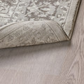 VEDBÄK Rug, low pile, light grey, 133x195 cm