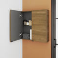 GoodHome Bathroom Cabinet Imandra 60 x 60 x 15 cm, walnut