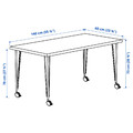 LAGKAPTEN / KRILLE Desk, white anthracite/white, 140x60 cm