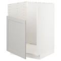 METOD Base cab f TALLSJÖN sink, white/Lerhyttan light grey, 60x60 cm