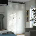 LINNABERG Door with hinges, white, 50x229 cm