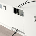 BESTÅ TV bench, white/Smeviken/Kabbarp white, 180x42x48 cm