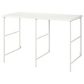 ENHET Countertop w supp side panels/legs, white/white laminate, 139x63.5x87.5 cm