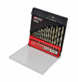 AW HSS-G White Twist Drill Bit Set 19pcs 1-10mm