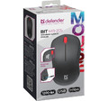 Defender Optical Wireless Mouse Silent Click Bit MB-205 RF 1200DPI 3P, black