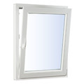Tilt-and-Turn PVC Window 565 x 835 mm, right, white