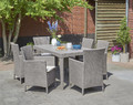 Outdoor Dining Table GIRONA 160 cm, cappuccino