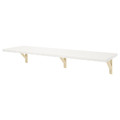 BERGSHULT / SANDSHULT Wall shelf, white, aspen, 120x30 cm