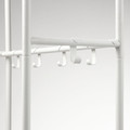 MACKAPÄR Coat rack with shoe storage unit, white, 78x32x200 cm