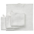 LUDDVIAL Washcloth, white, 25x25 cm