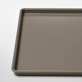 KUGGIS Lid, dark grey-beige, 26x35 cm