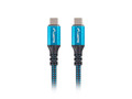 Lanberg Cable USB-C M/M USB4 0.5m 100W 8K 60Hz, black-blue