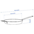 HEMKOMST Frying pan, stainless steel/non-stick coating, 32 cm