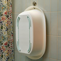 LÄTTSAM Baby bath, white/turquoise