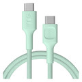 GREEN CELL Cable USB-C-USB-C PowerStream 100W, braid, 1.2m, green