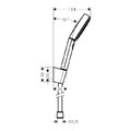 Hansgrohe Shower Set with Hose Pulsify Select 3-Spray