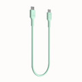 GREEN CELL Cable USB-C-USB-C PowerFlex 100W, silicone, 1.2m, green