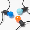SOLVINDEN LED lighting chain with 12 bulbs, outdoor/multicolour