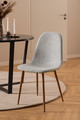 Dining Chair Celia, light grey/natural