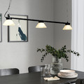 SAMBORD Pendant lamp with 3 lamps, black/white
