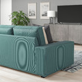 KIVIK U-shaped sofa, 7-seat, Kelinge grey-turquoise